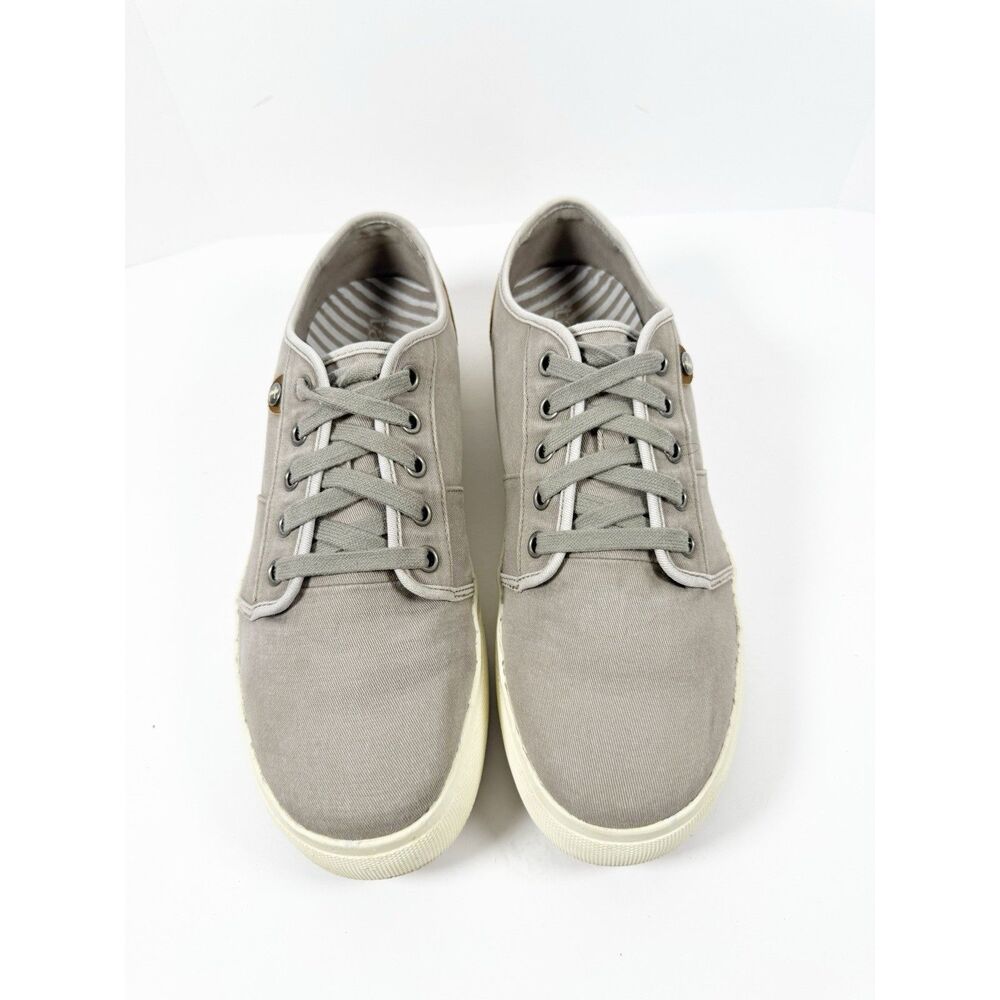 Taos Super Soul Sneakers Casual Comfort Canvas Low Top Lace Up Gray Sporty 8.5 - Picture 4 of 16